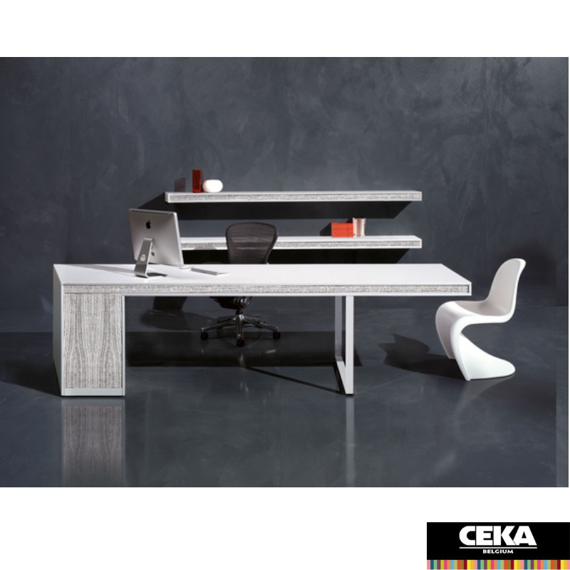 bureau direction friday blanc caisson portant grande taille