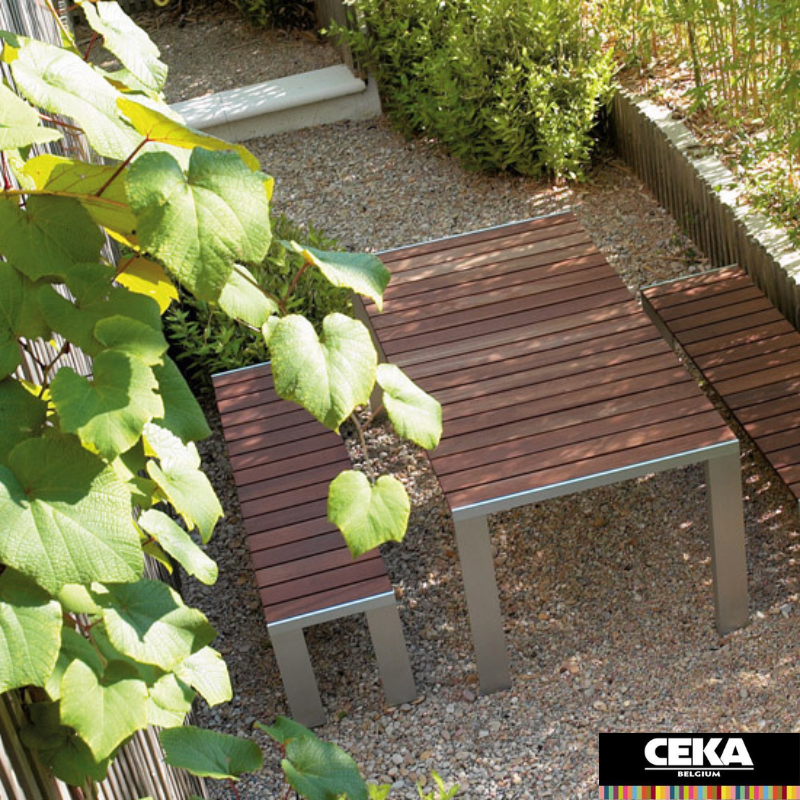 Mobilier accessoire extérieur table banc deneb stua