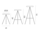 Tabouret NUTA colors