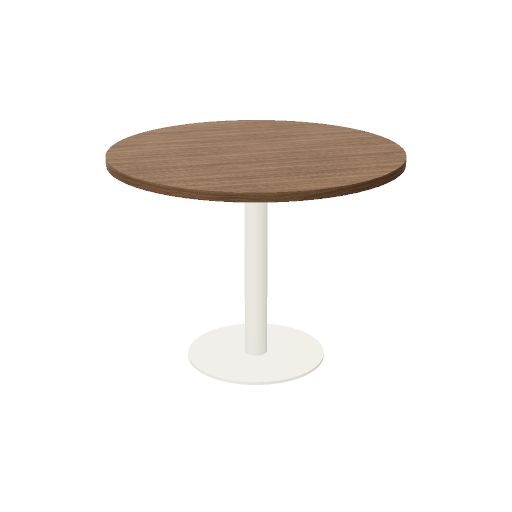 TABLE DE RÉUNION TONNEAU AVEC PIED TULIPE L.1000 P.1000 H.755
